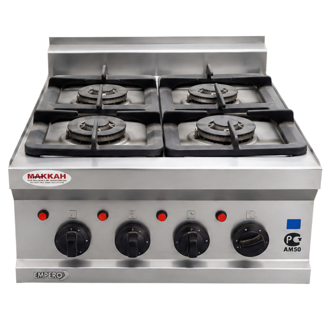 Commercial Four-Burner Gas Stove