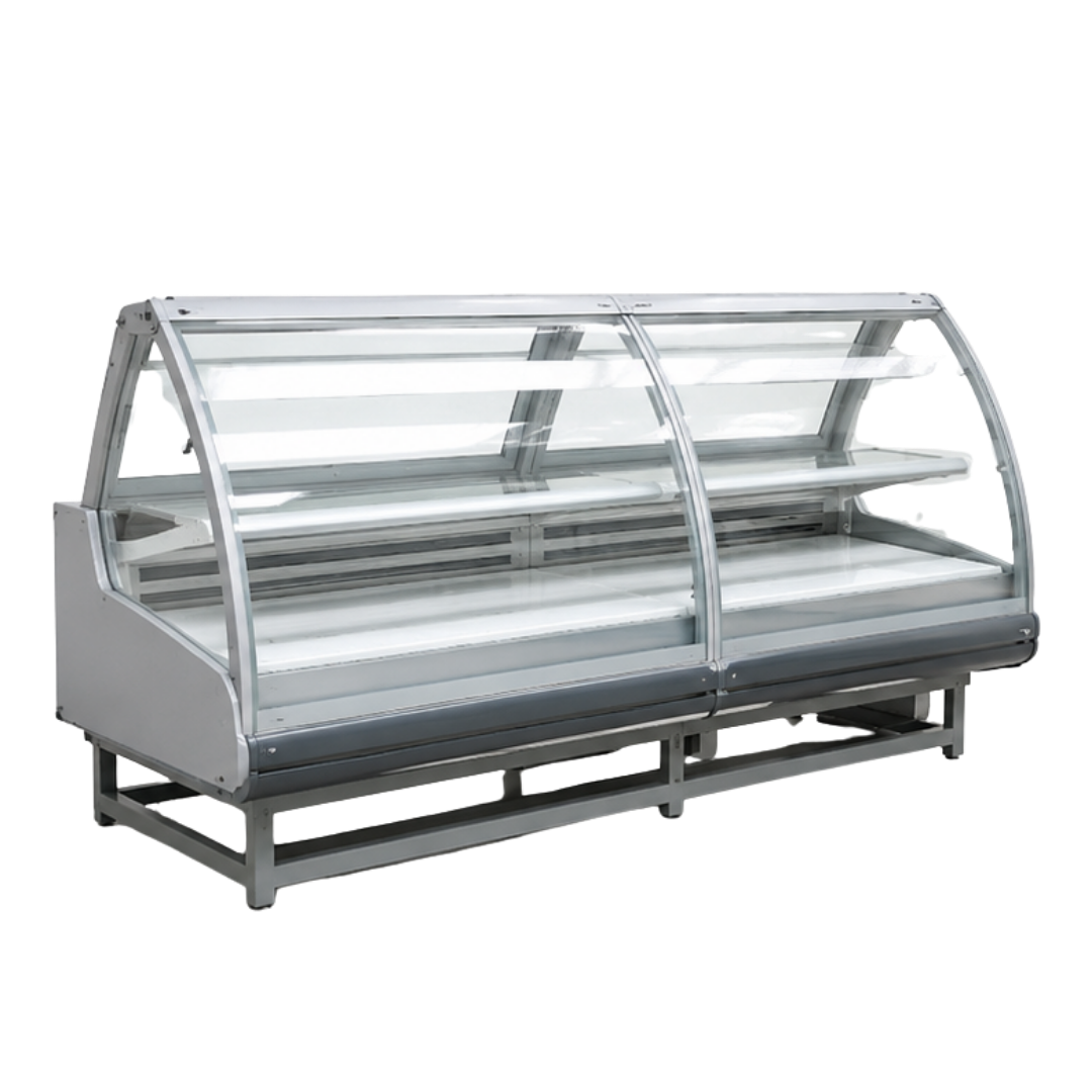 Curved Glass Refrigerated Display Counter
