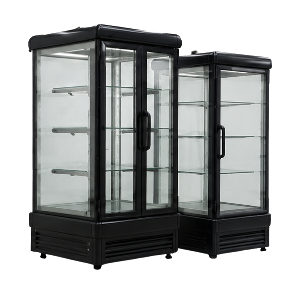 Black Glass Dessert Display Cabinet