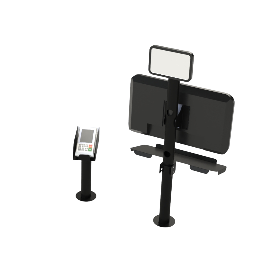 Checkout Counter Auxiliary Display Stand